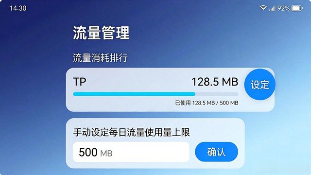 TP官网下载2025安卓版后，怎么设置数据流量管理