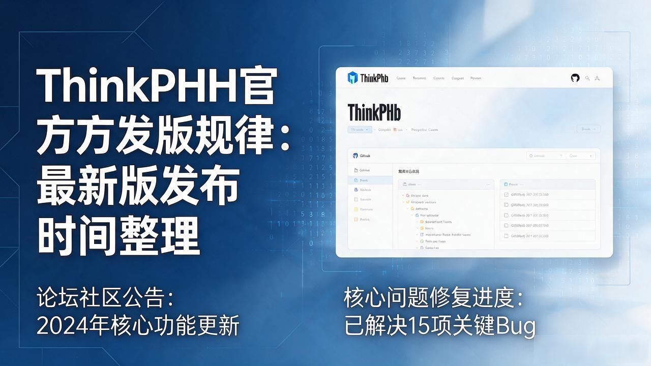 ThinkPHP官方发版规律：最新版发布时间整理